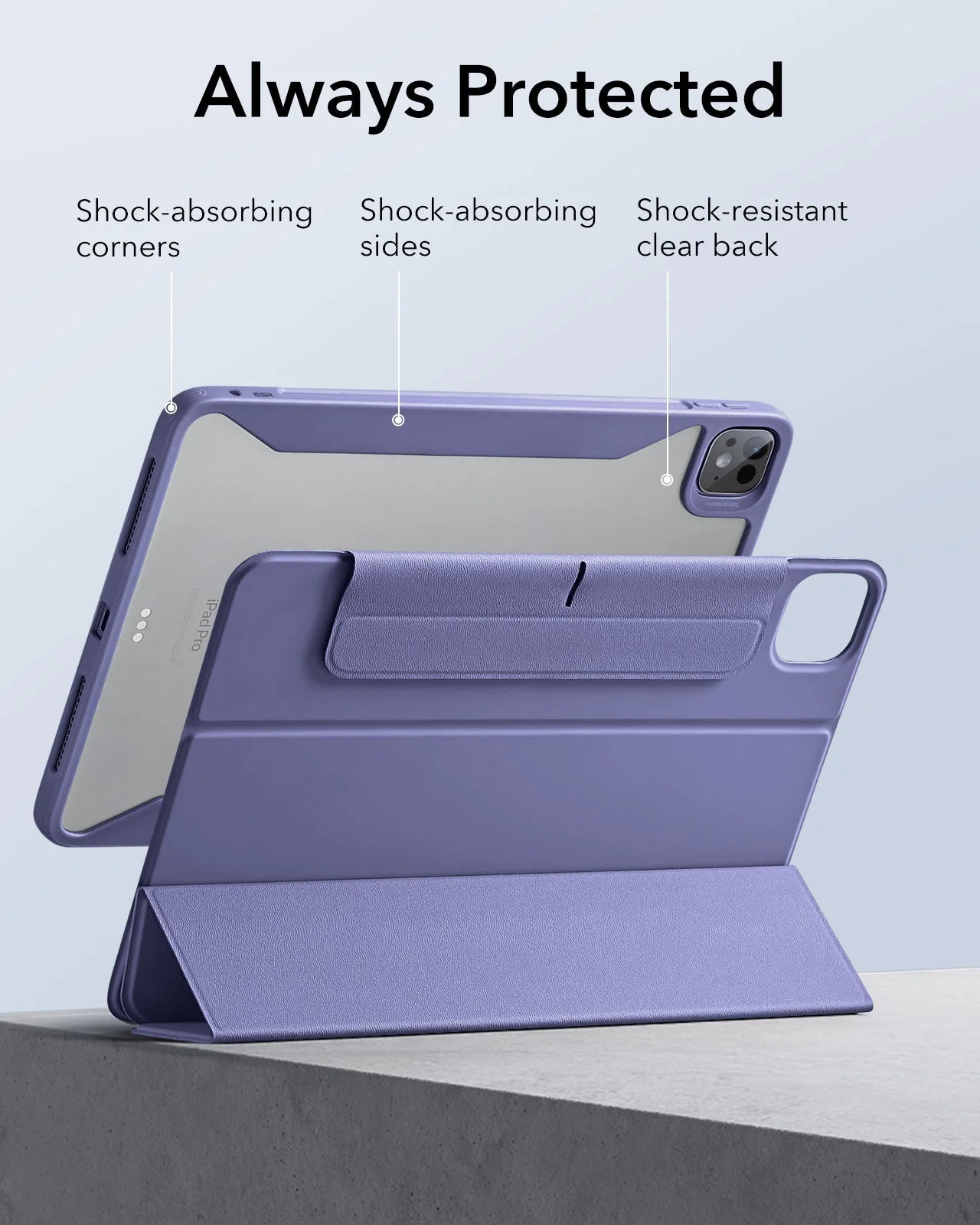 iPad Pro 11ʺ (2025) Rebound Case and Screen Protector Bundle - Lavender - Image 7