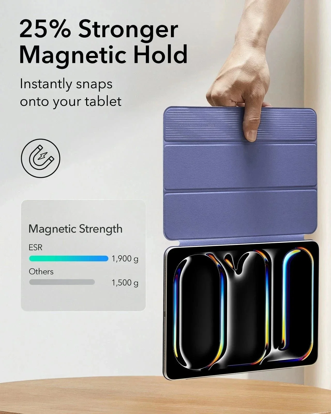 iPad Pro 13" (2025) Rebound Magnetic Case - Lavender - Image 4