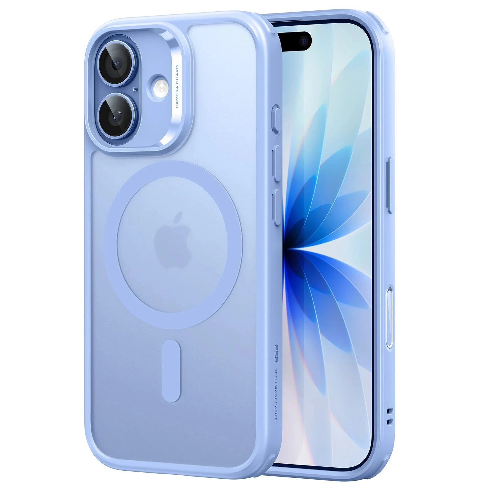iPhone 17 Classic Hybrid Magnetic Case (Camera Control) - Frosted Light Blue