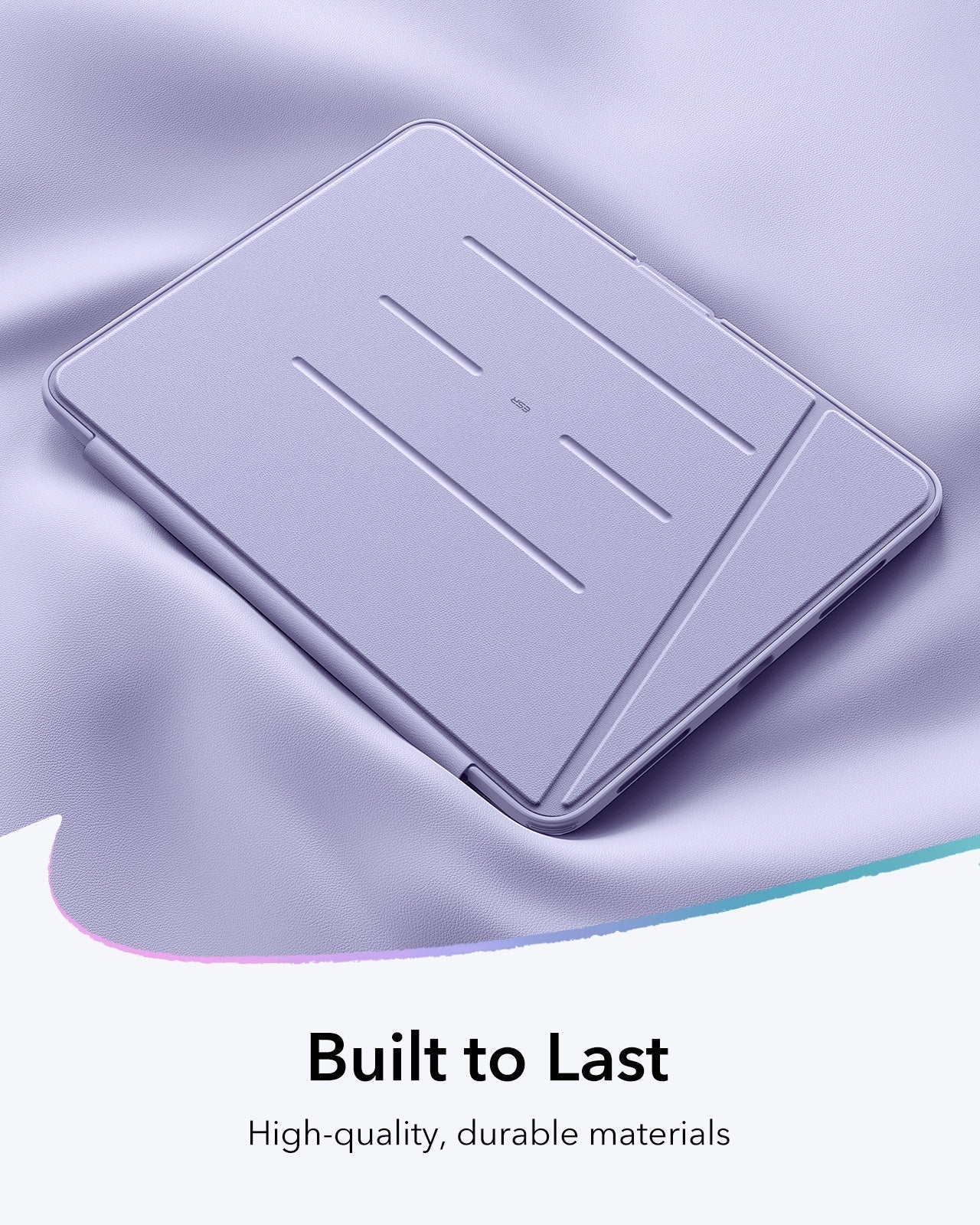 iPad Air 11" (M4) 2026 Flip Magnetic Case with Pencil Holder - Light Purple - Image 9