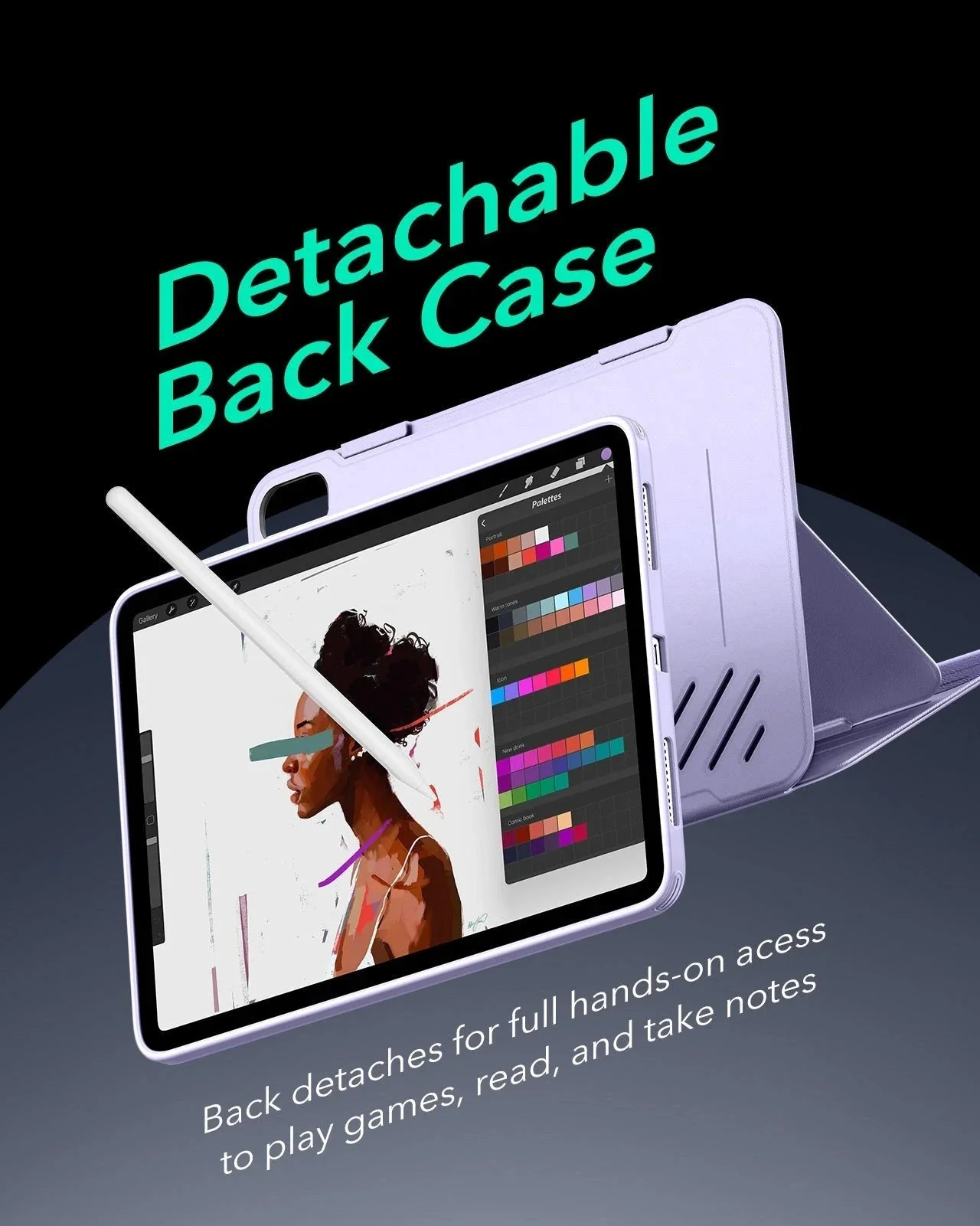 iPad Air 13" (M4) 2026 Shift Magnetic Case - Light Purple - Image 6