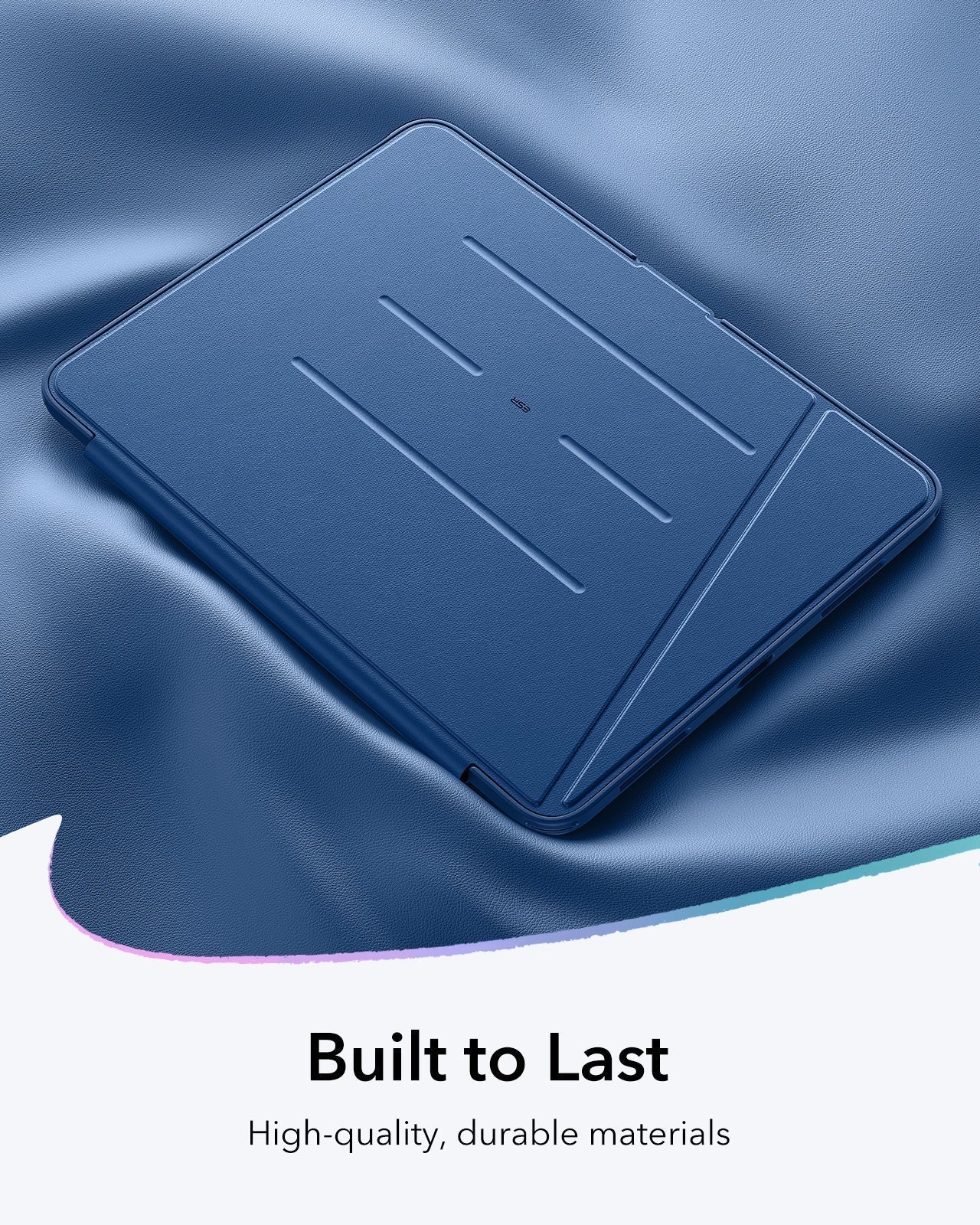 iPad Air 11" (M4) 2026 Bundle Flip Magnetic Case with Pencil Holder & Armorite® Paper-Feel Protection - Navy Blue - Image 9
