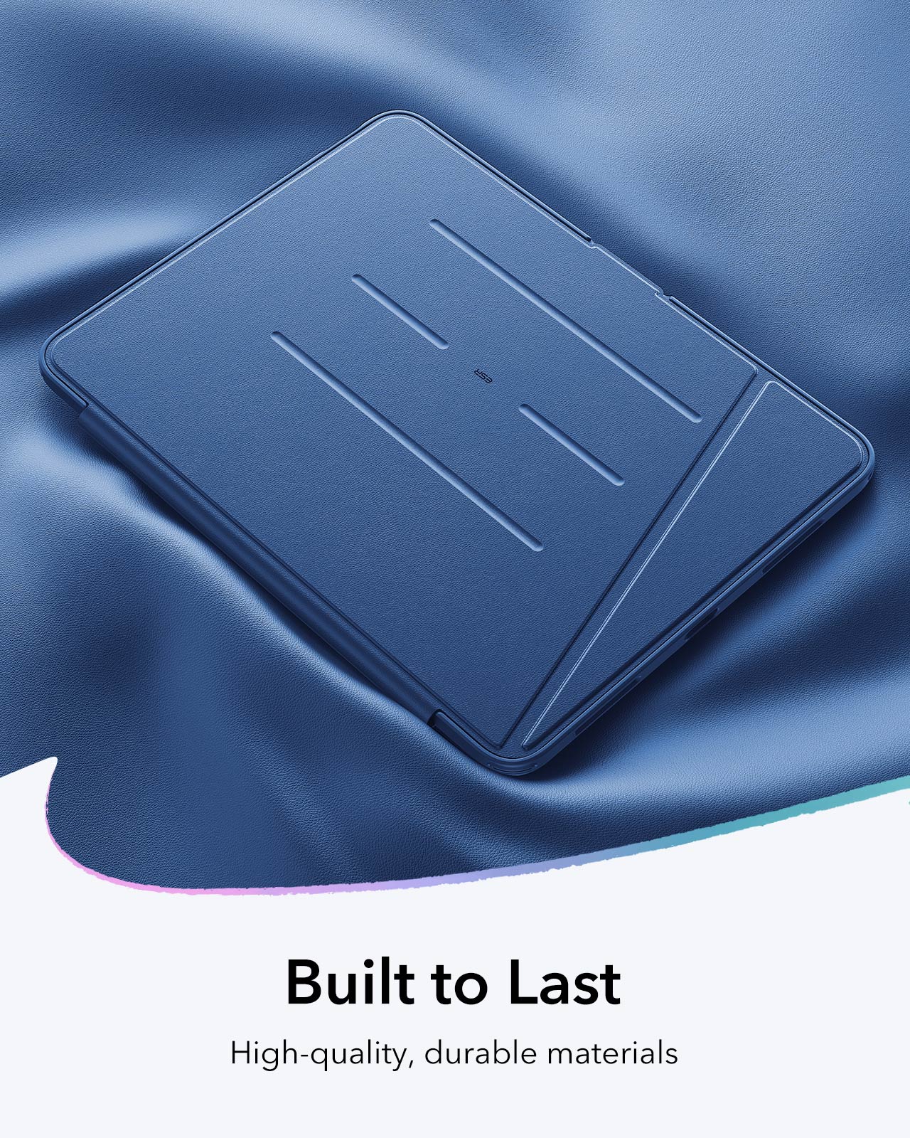 iPad Air 13" (M4) 2026 Bundle Flip Magnetic Case with Pencil Holder & Armorite® Paper-Feel Protection - Navy Blue - Image 9