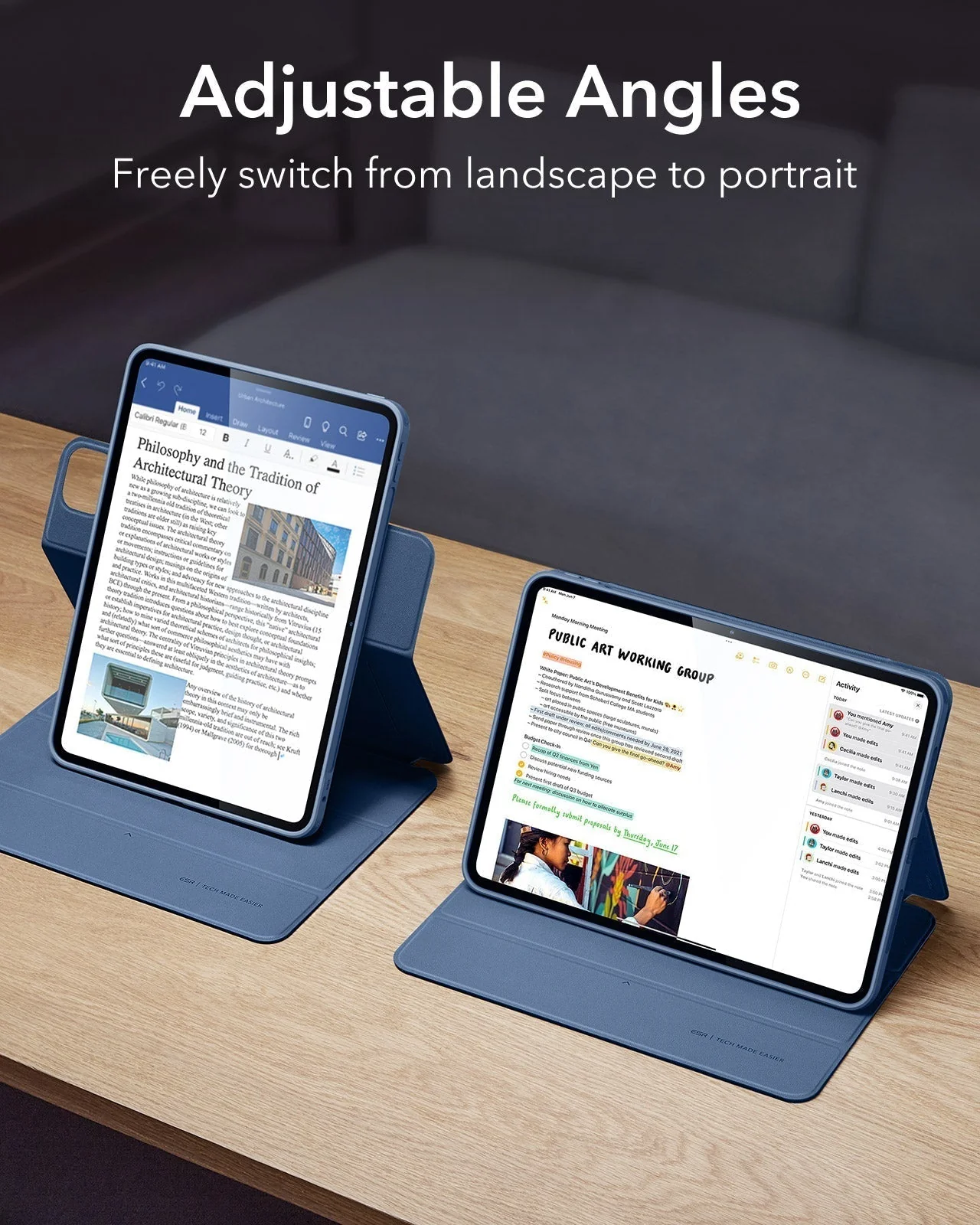 iPad Pro 11ʺ (2025) Rebound Transformation Bundle - Navy Blue - Image 5