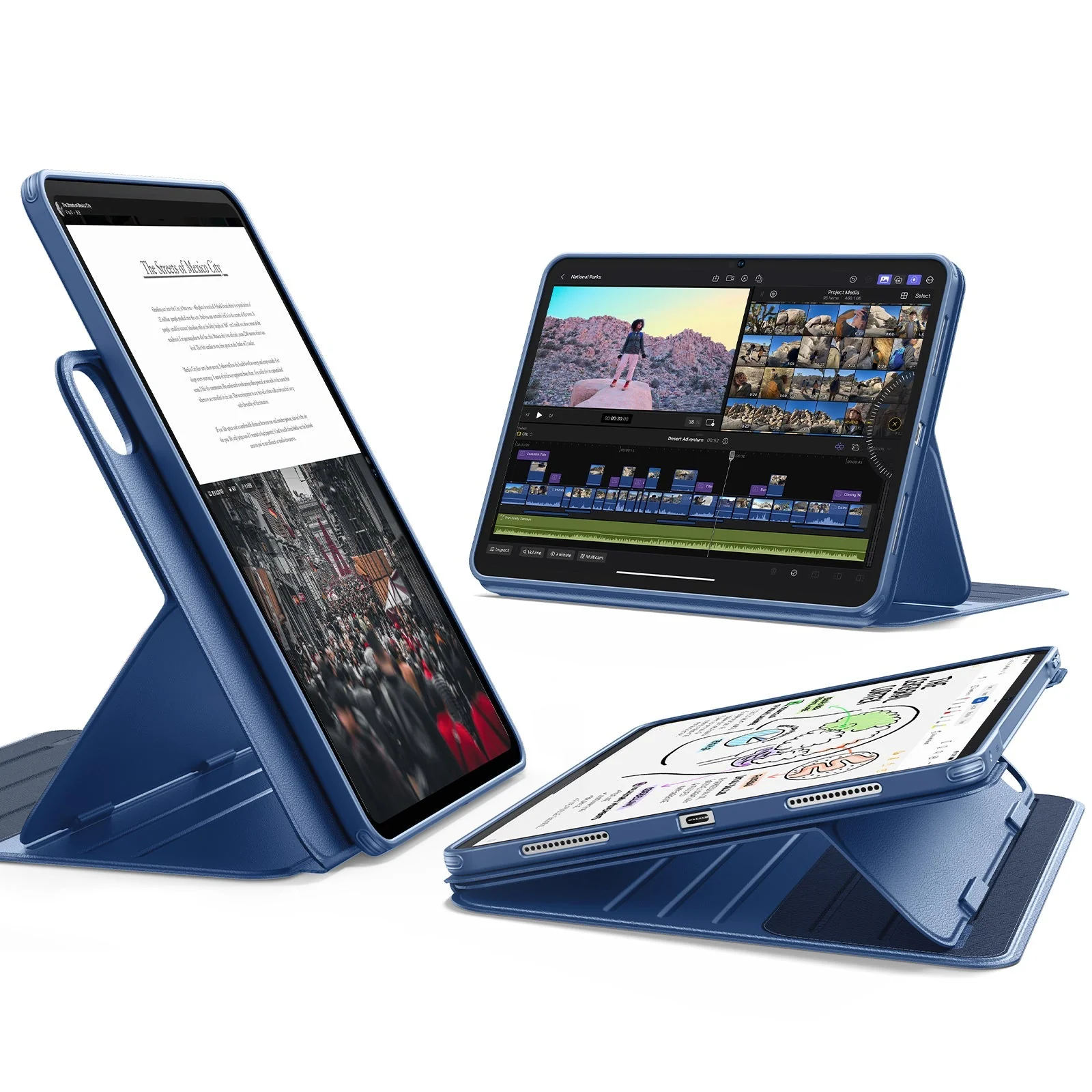 iPad Pro 13ʺ (2025) Shift Magnetic Case - Navy Blue