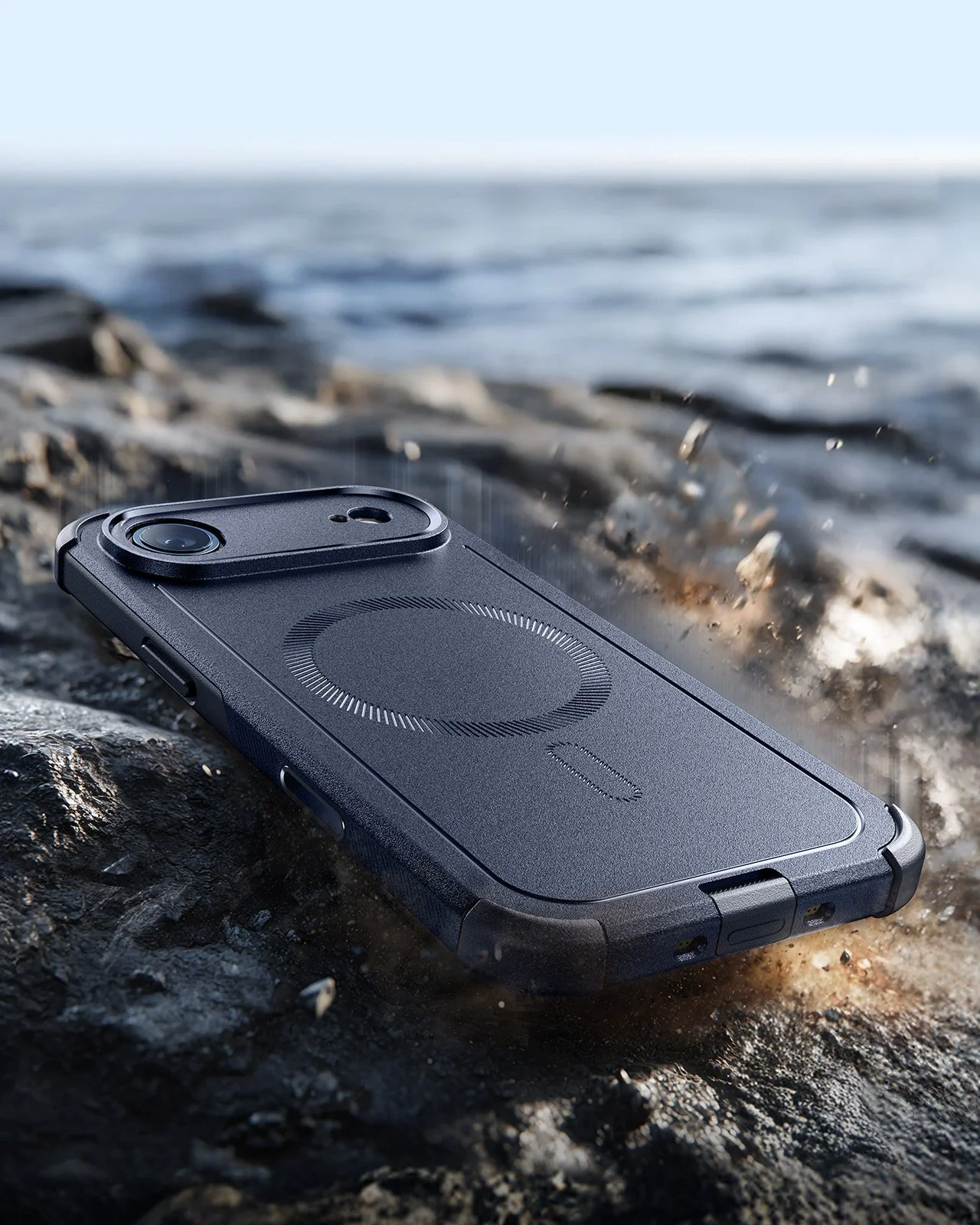 iPhone Air Cyber Tough Magnetic Case (Camera Control) - Navy Blue - Image 6