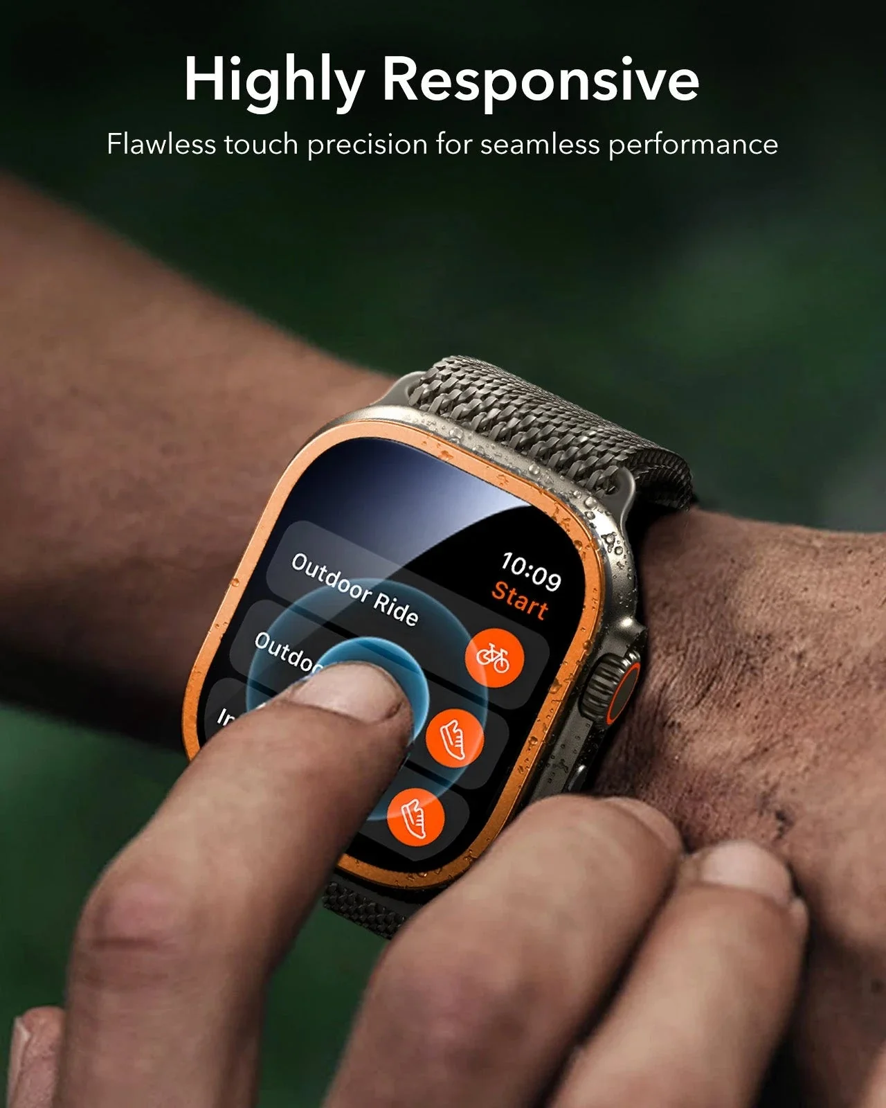 Apple Watch Ultra 3 Armorite Screen Protector - Orange - Image 7