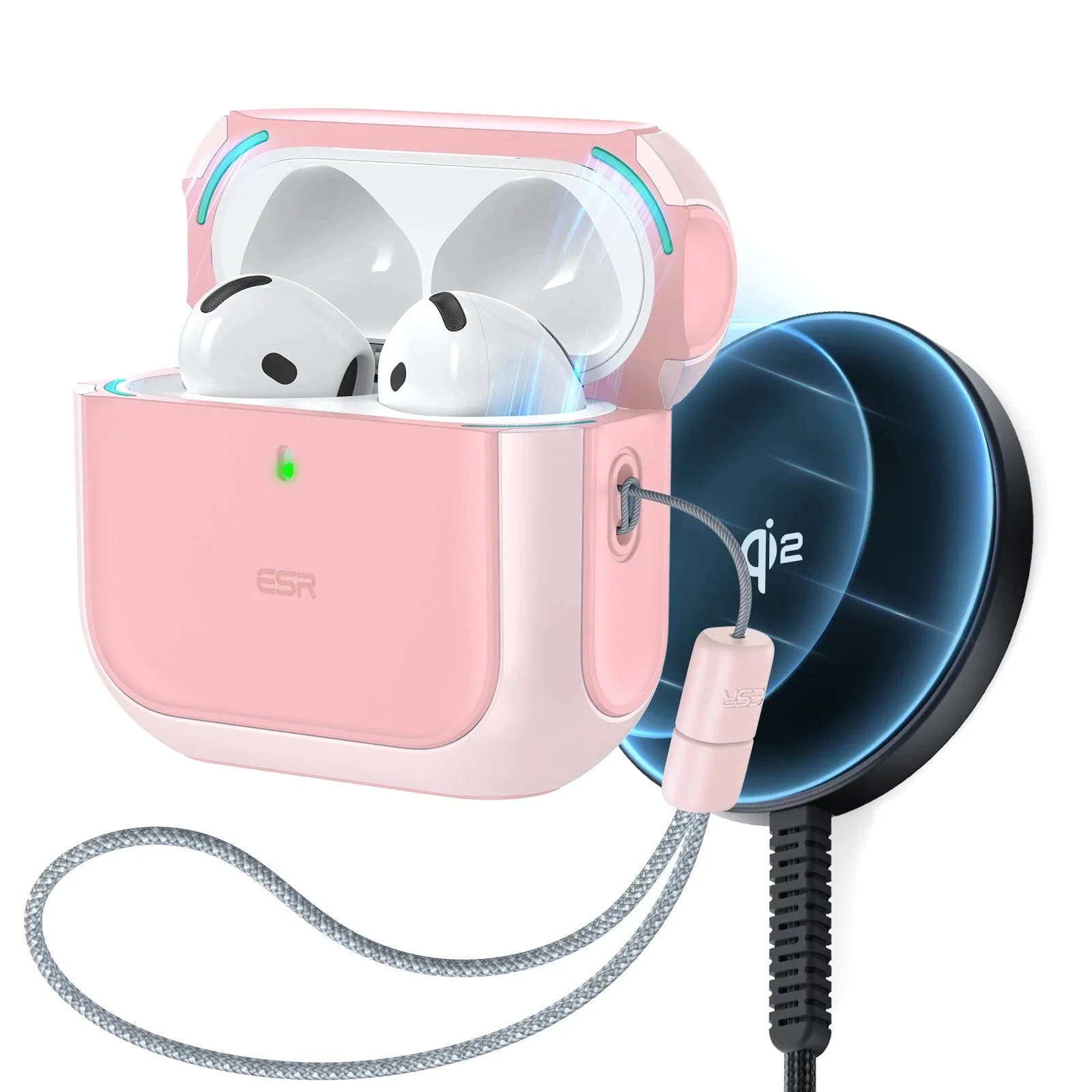Orbit Hybrid Snap-and-Charge Bundle for AirPods 4 - Pink