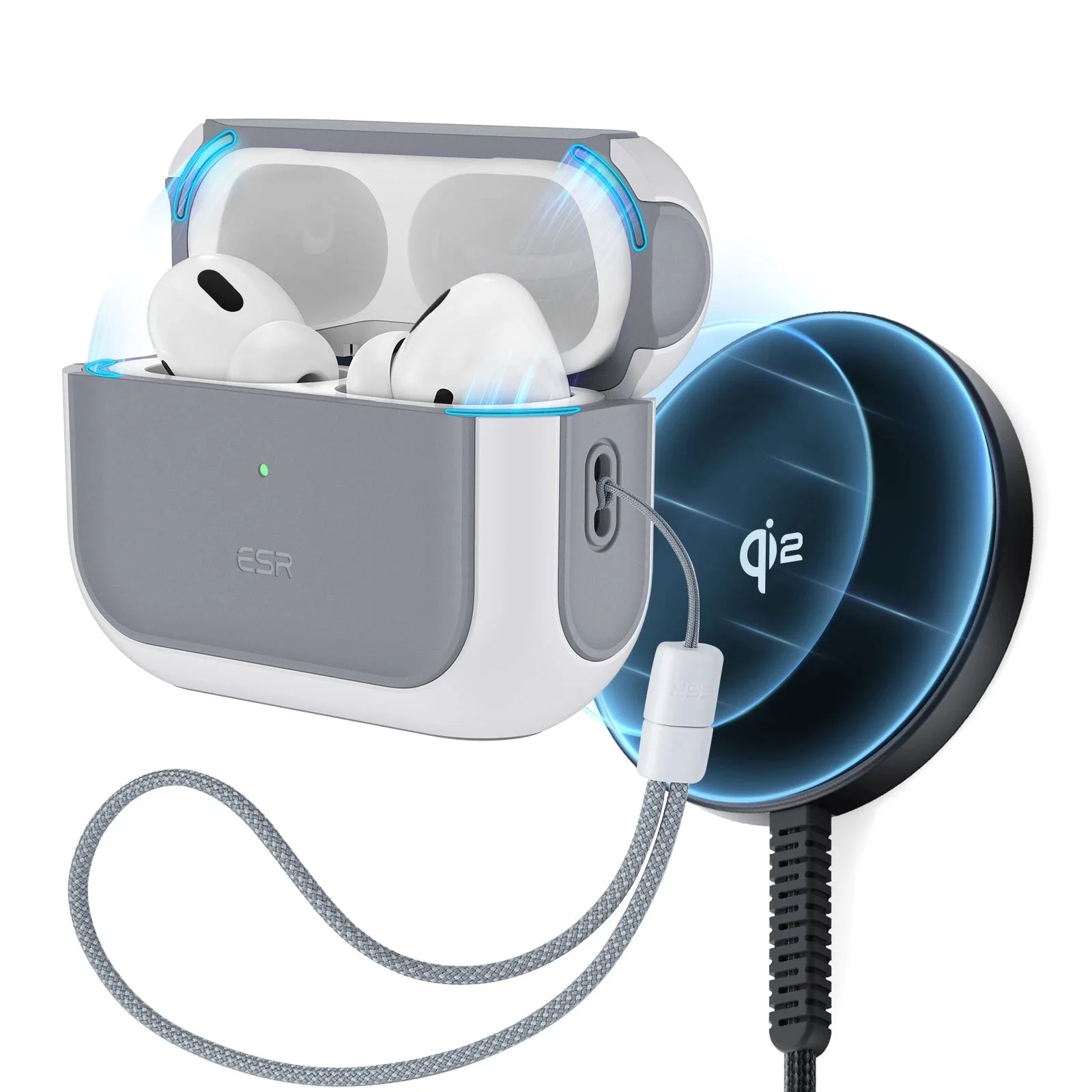 Orbit Hybrid Snap-and-Charge Bundle for AirPods Pro (2023/2022/2019) - White