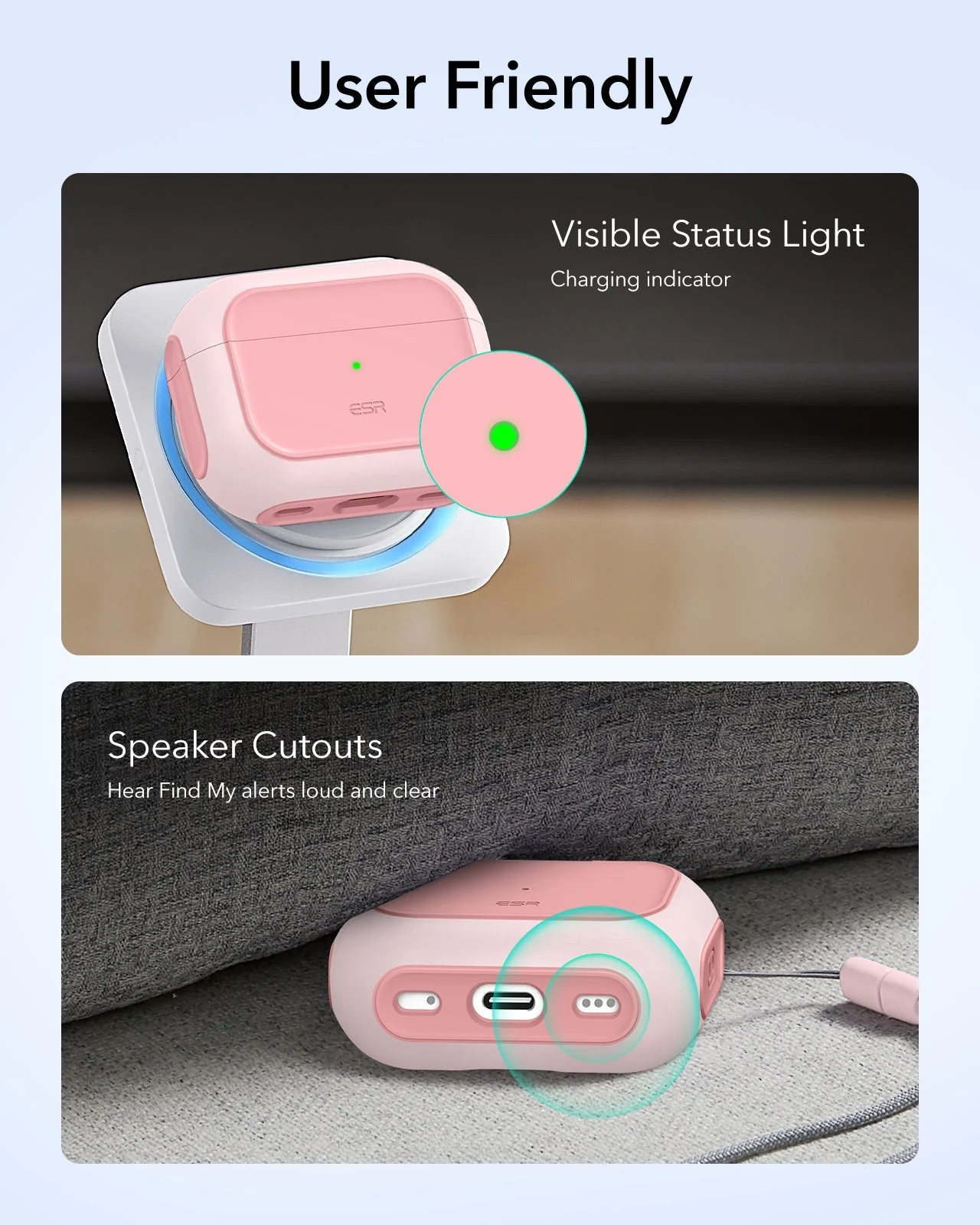 AirPods Pro 3 Orbit Hybrid Magnetic Case - Pink - Image 8