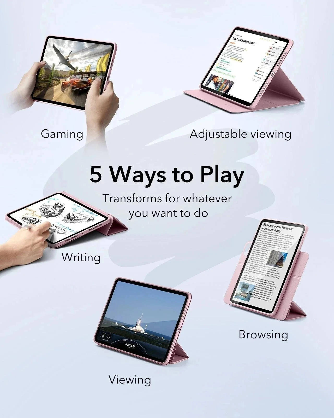 iPad Pro 11ʺ (2025) Rebound Transformation Bundle - Pink - Image 3