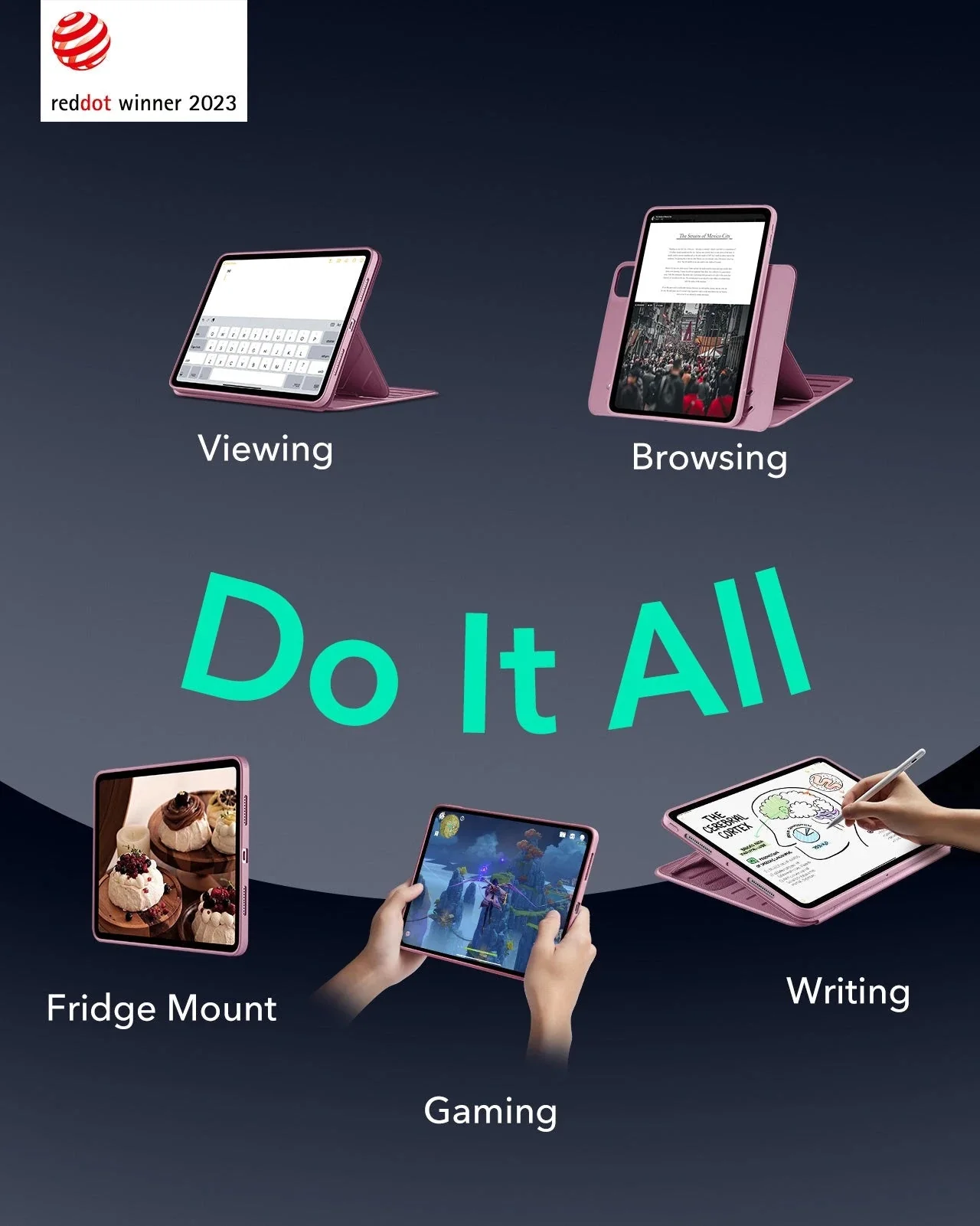 iPad Pro 13ʺ (2025) Shift Magnetic Case- Pink - Image 3