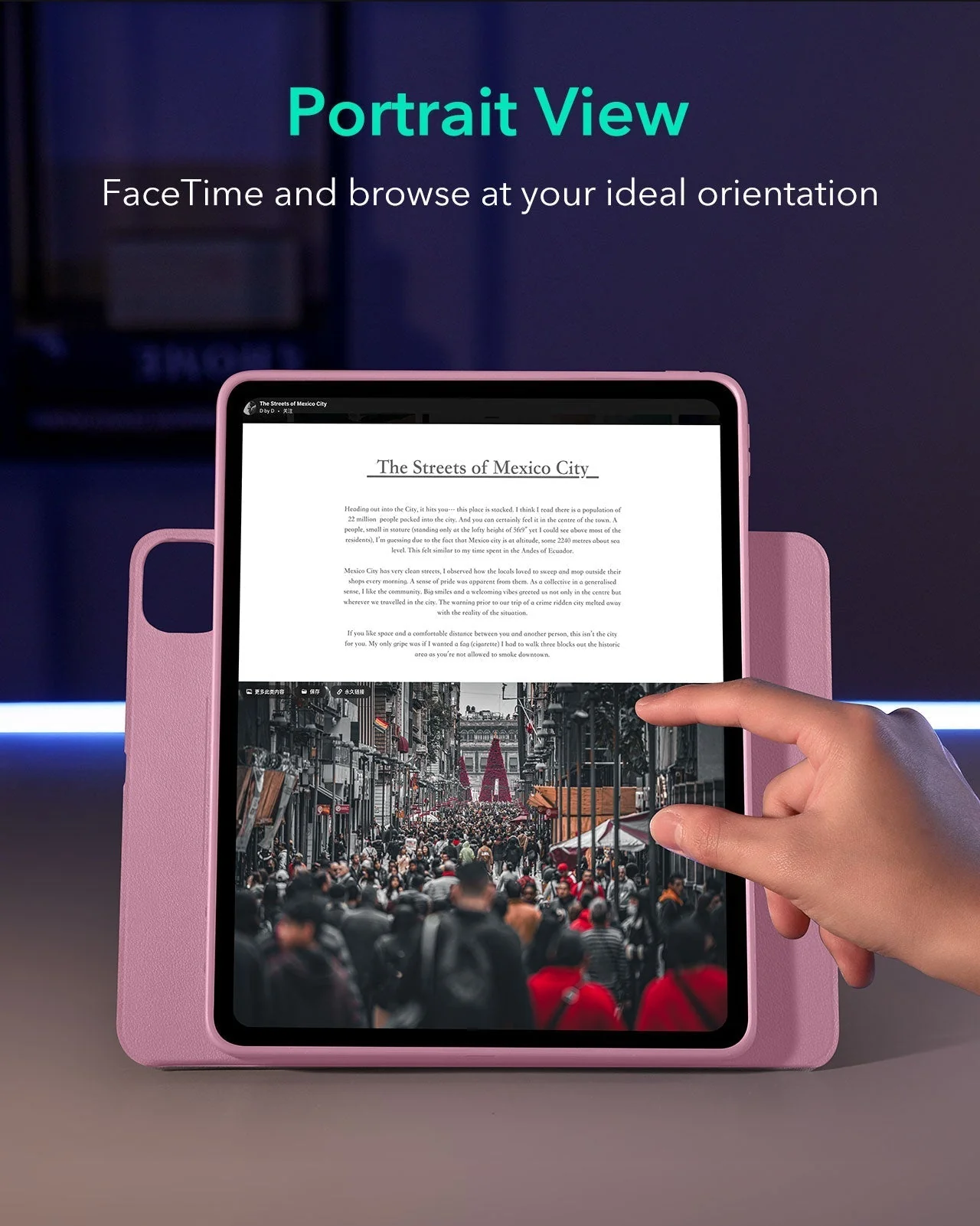 iPad Pro 13ʺ (2025) Shift Magnetic Case- Pink - Image 5
