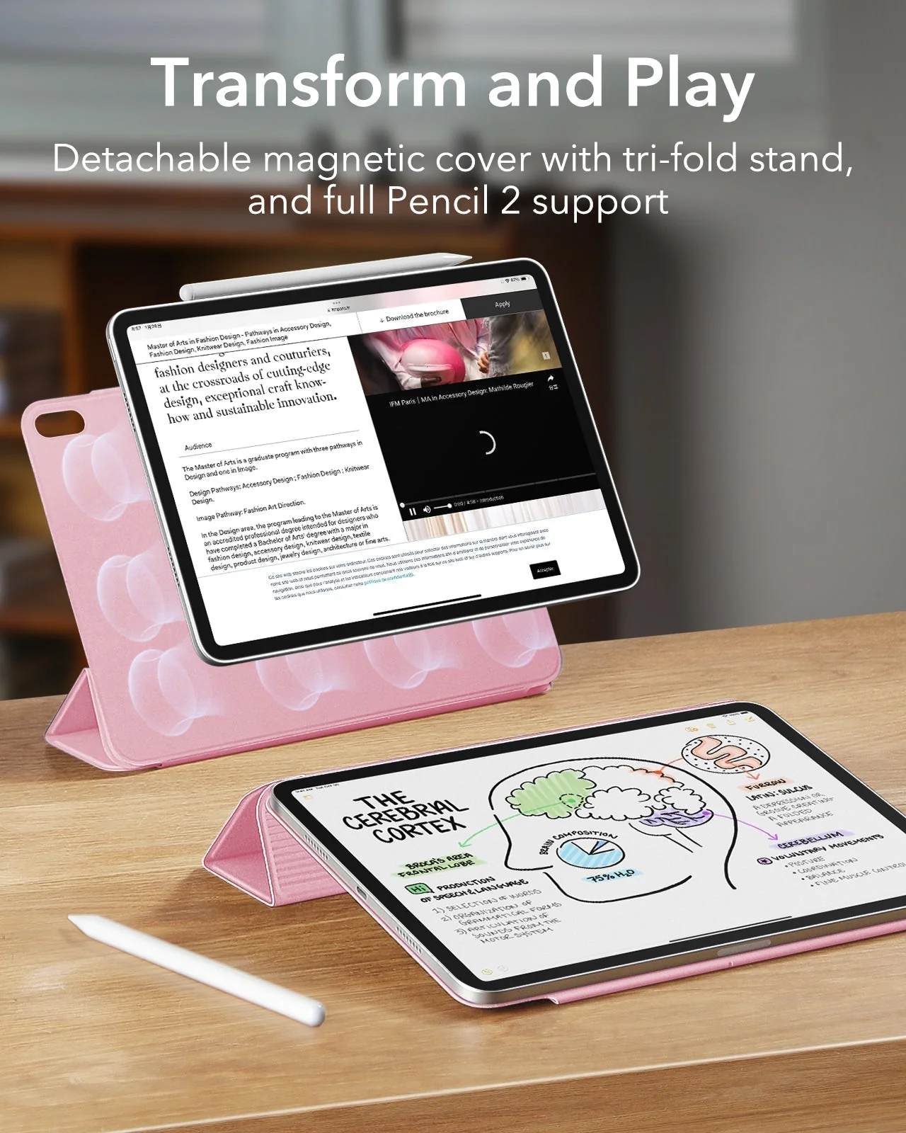iPad Pro 11" (2025) Rebound Magnetic Case - Pink - Image 3