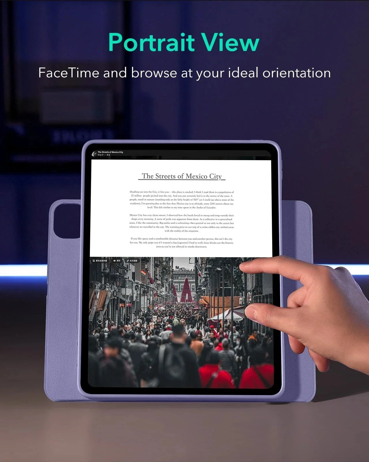 iPad Pro 13ʺ (2025) Shift Transformation with Digital Pencil Bundle - Purple - Image 8