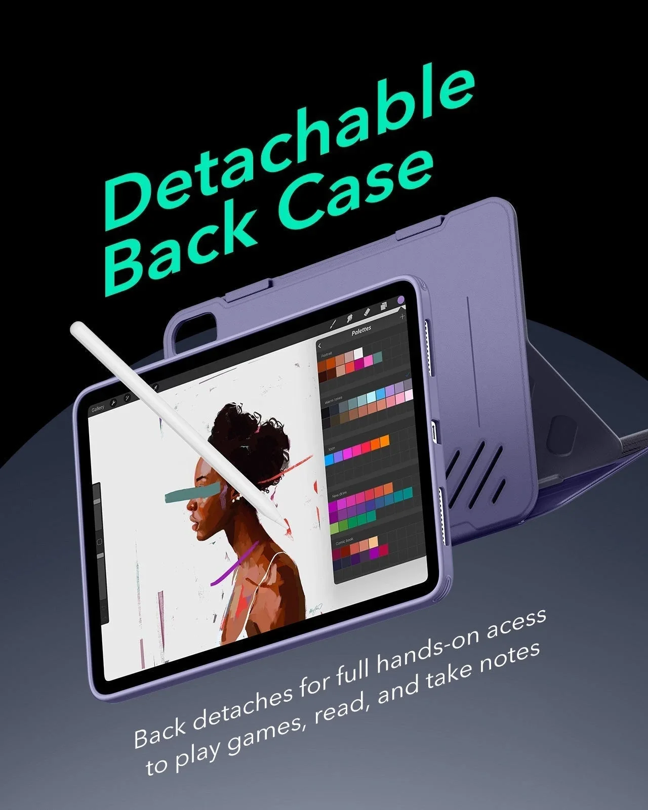 iPad Air 11" (M4) 2026 Bundle Shift Magnetic Case & Armorite® Protection - Purple - Image 6