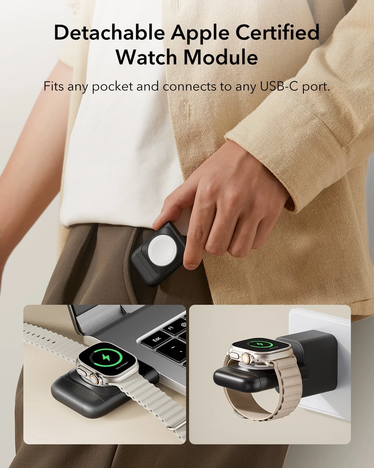 3-in-1 Magnetic Charging Station (15W) - White - UK PLUG - Image 8