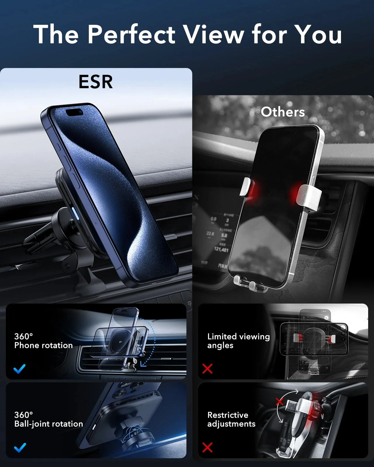 15W Magnetic Wireless Car Charger(Halolock) - Black - Image 11