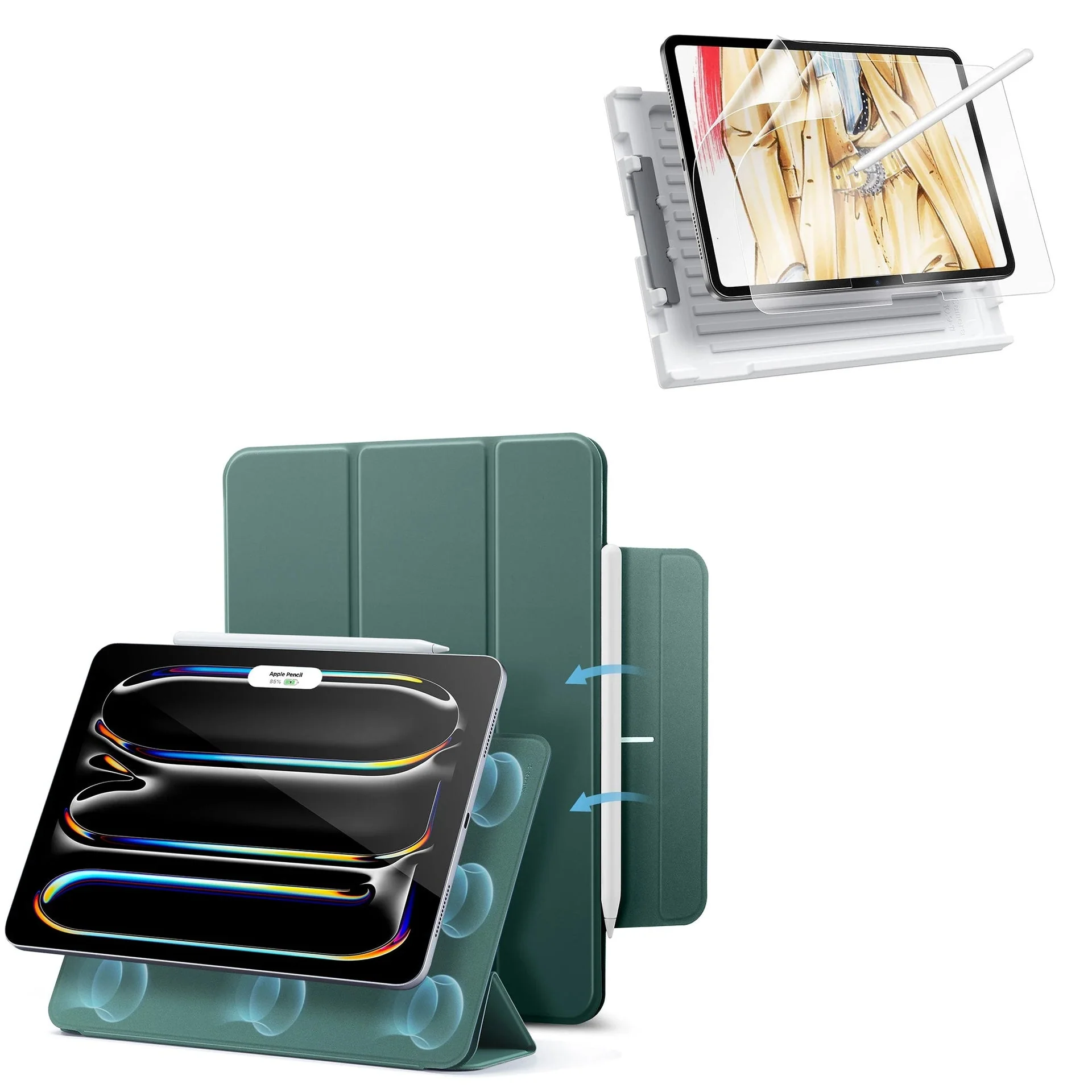 iPad Pro 11ʺ (2025) Rebound Paper-Feel Bundle - Forest Green