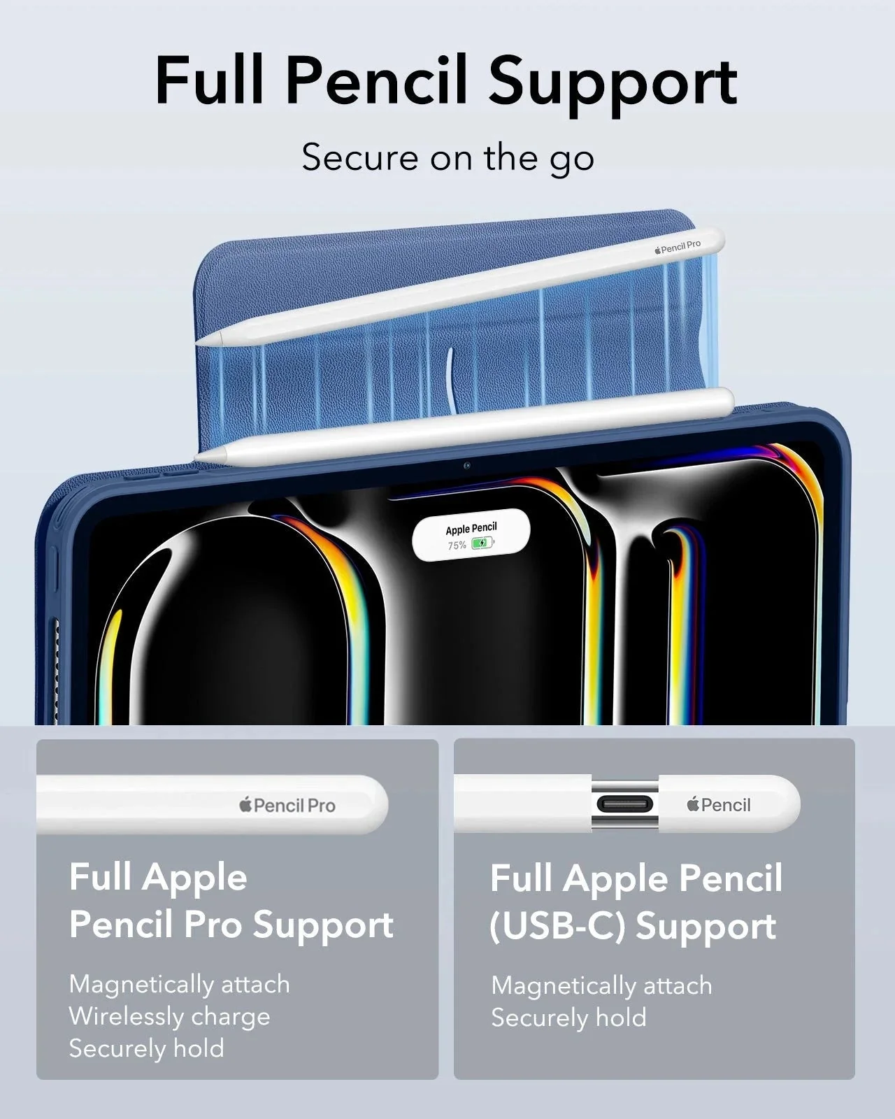 iPad Pro 13ʺ (2025) Rebound Hybrid Case 360 - Navy Blue - Image 8