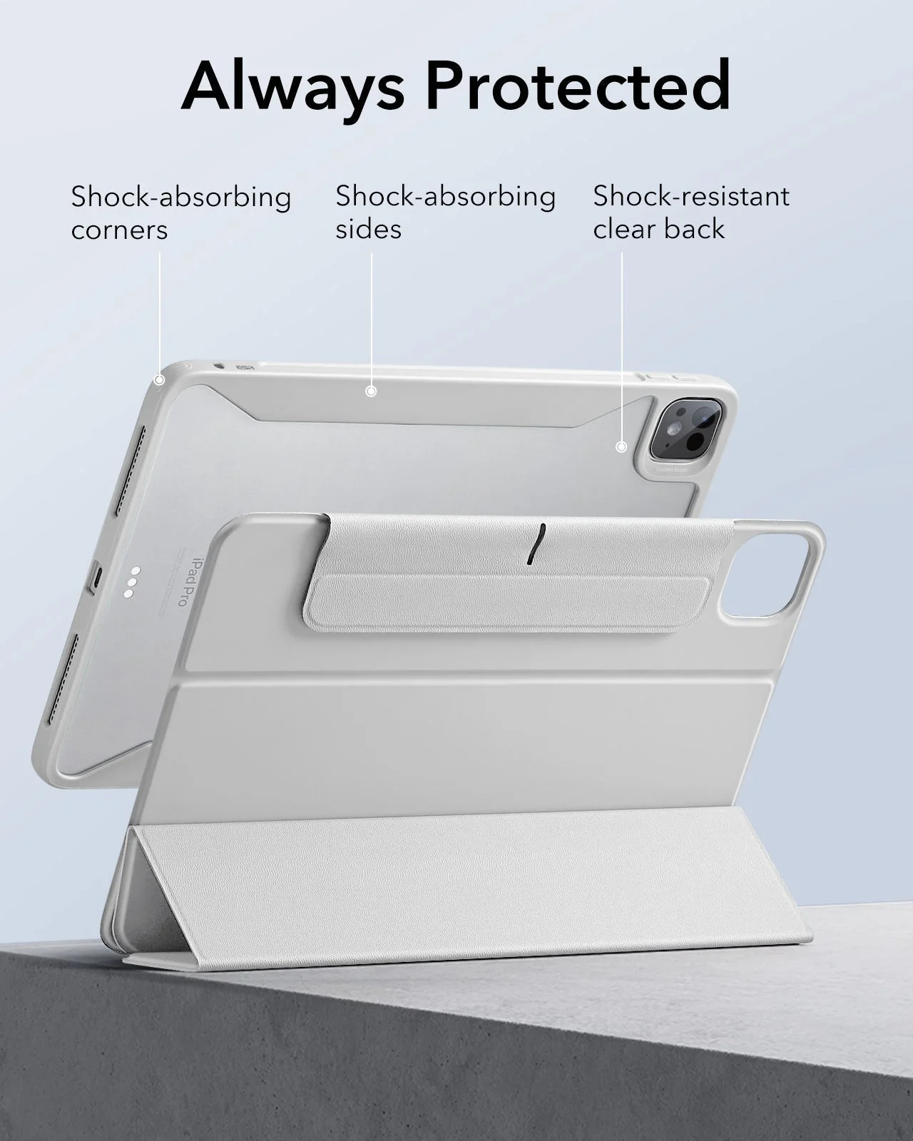 iPad Pro 13ʺ (2025) Rebound Hybrid Case 360 - Brilliant White - Image 7