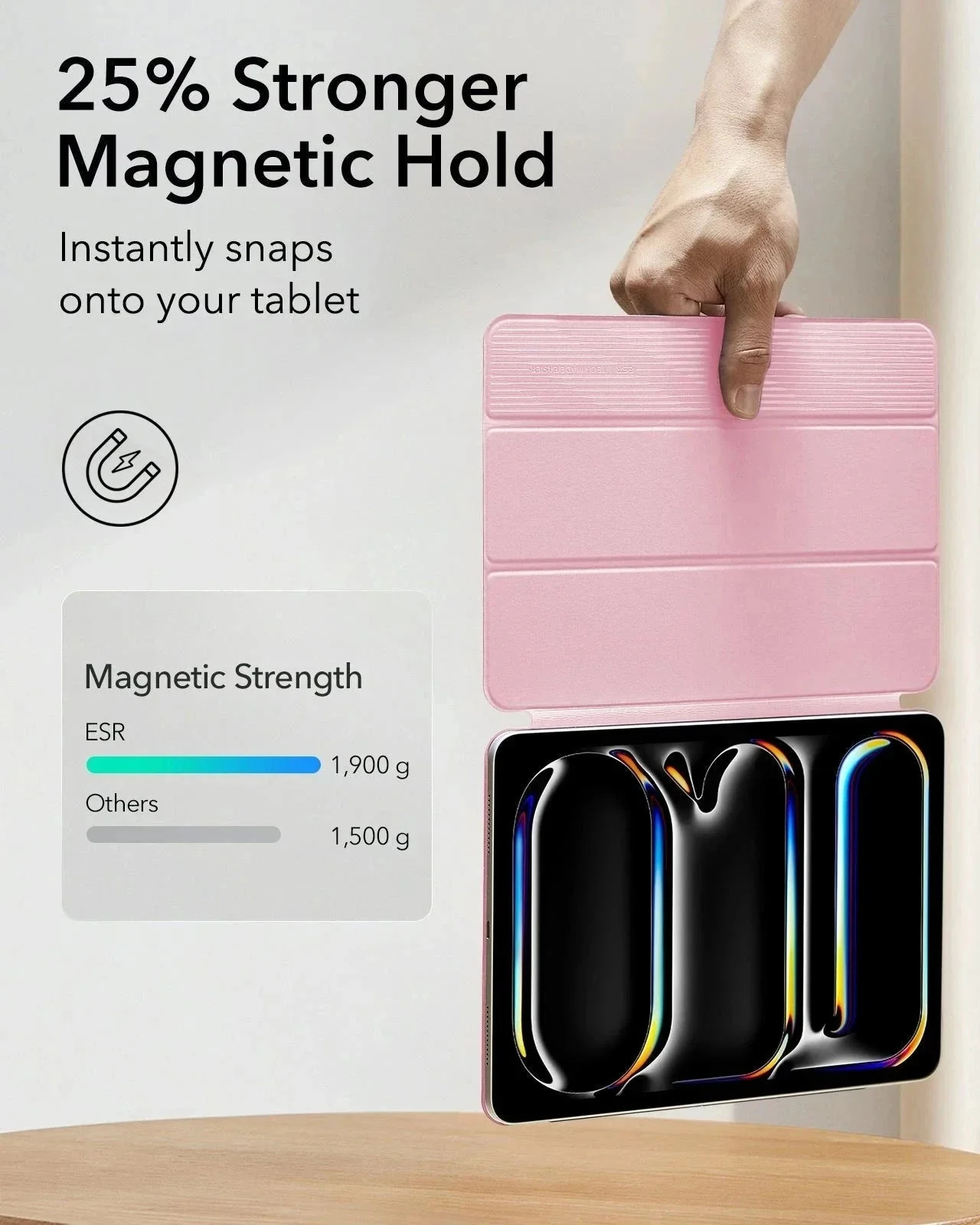 iPad Pro 13" (2025) Rebound Magnetic Case - Pink - Image 4