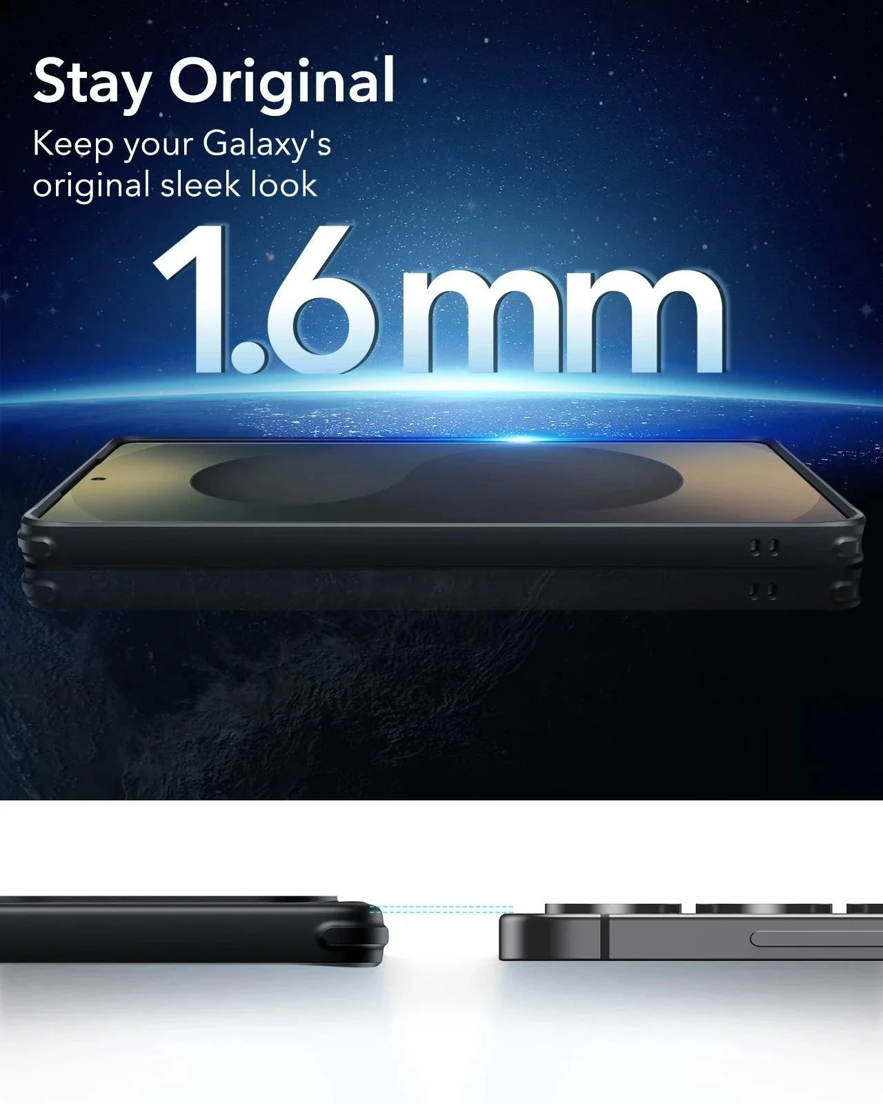 Galaxy S25 Ultra HaloLock Classic Hybrid Case - Clear - Image 7