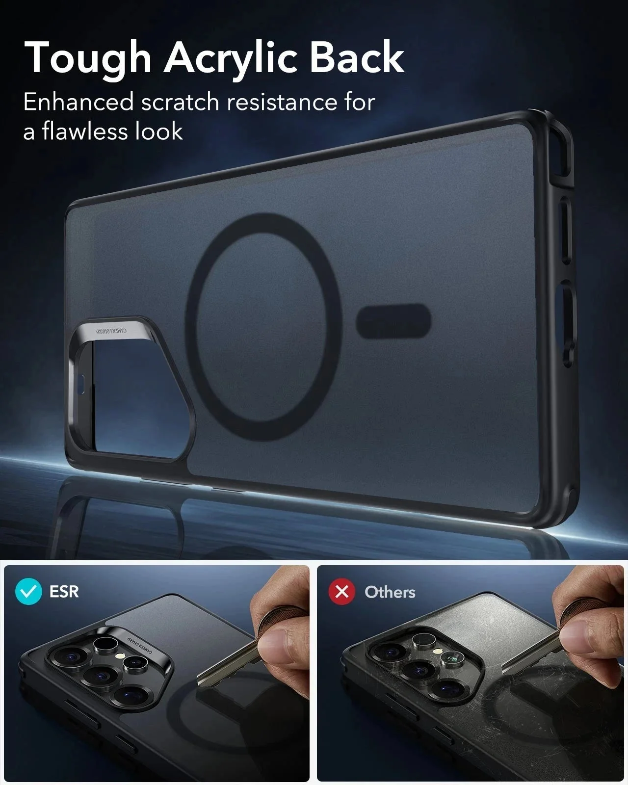 Galaxy S25 Ultra HaloLock Classic Hybrid Case - Clear - Image 8