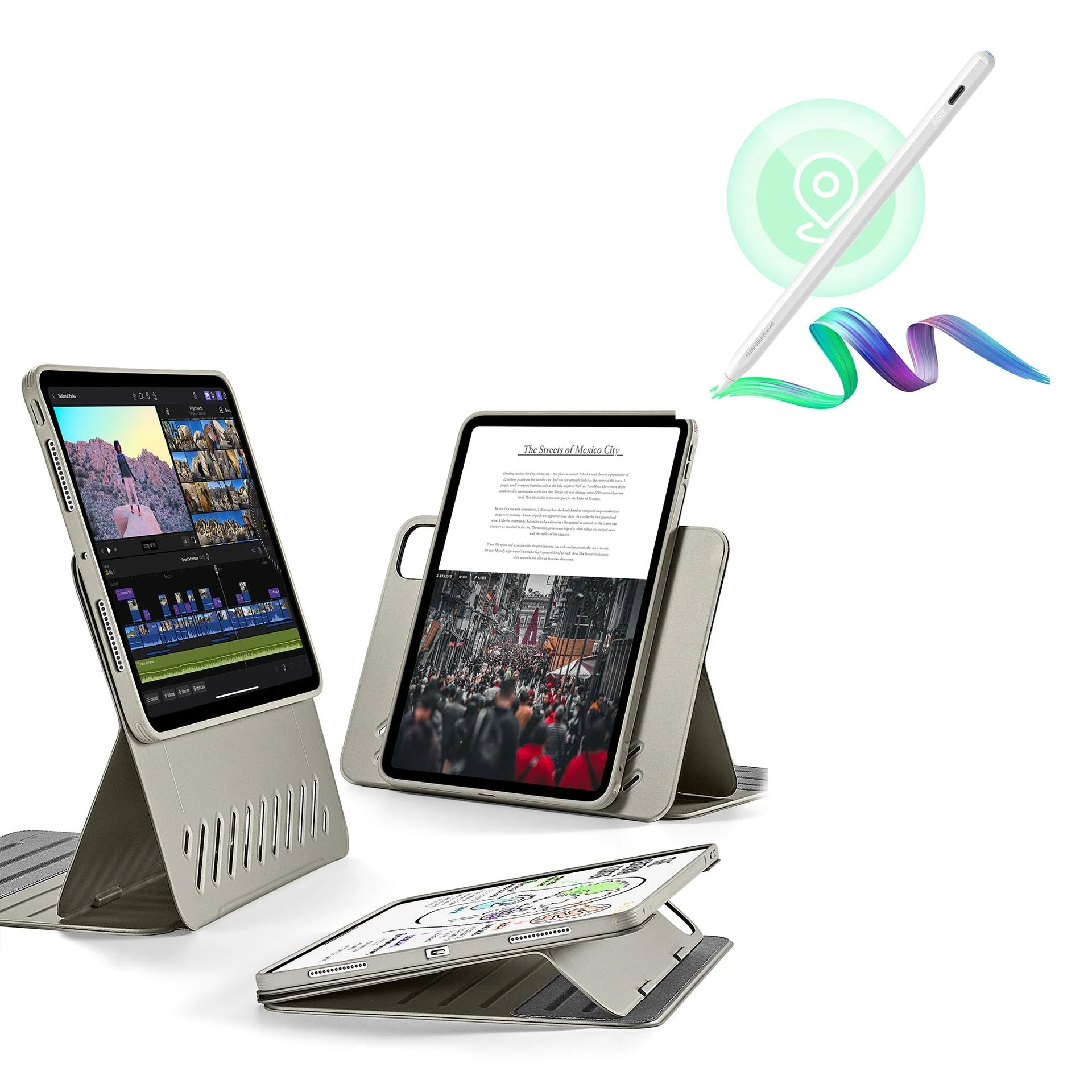 iPad Pro 11″ (2024) Shift Magnetic Case with Pencil Bundle - Titanium