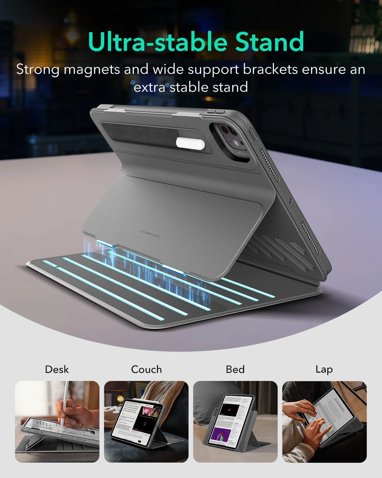 iPad Pro 11ʺ (2025) Shift Magnetic Case - Gray - Image 4