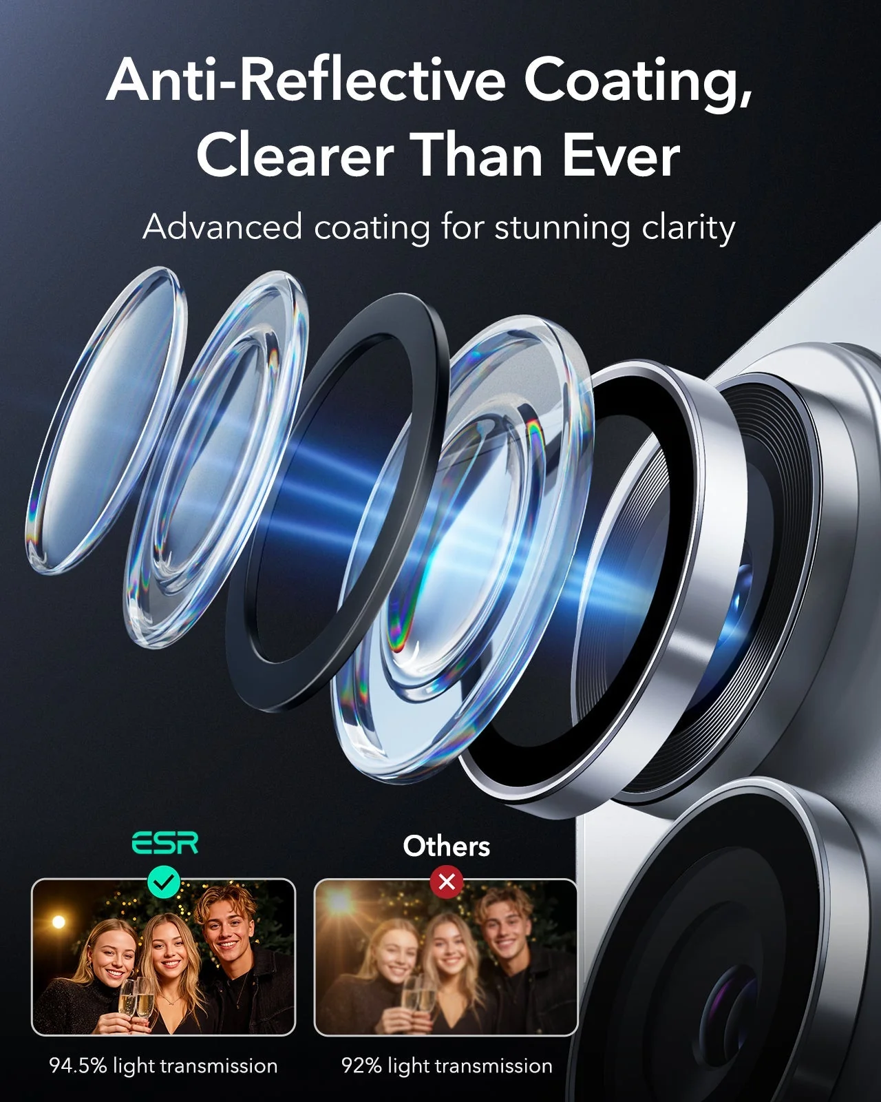 Galaxy S26 Ultra Armorite® Camera Lens Protector - Silver - Image 6