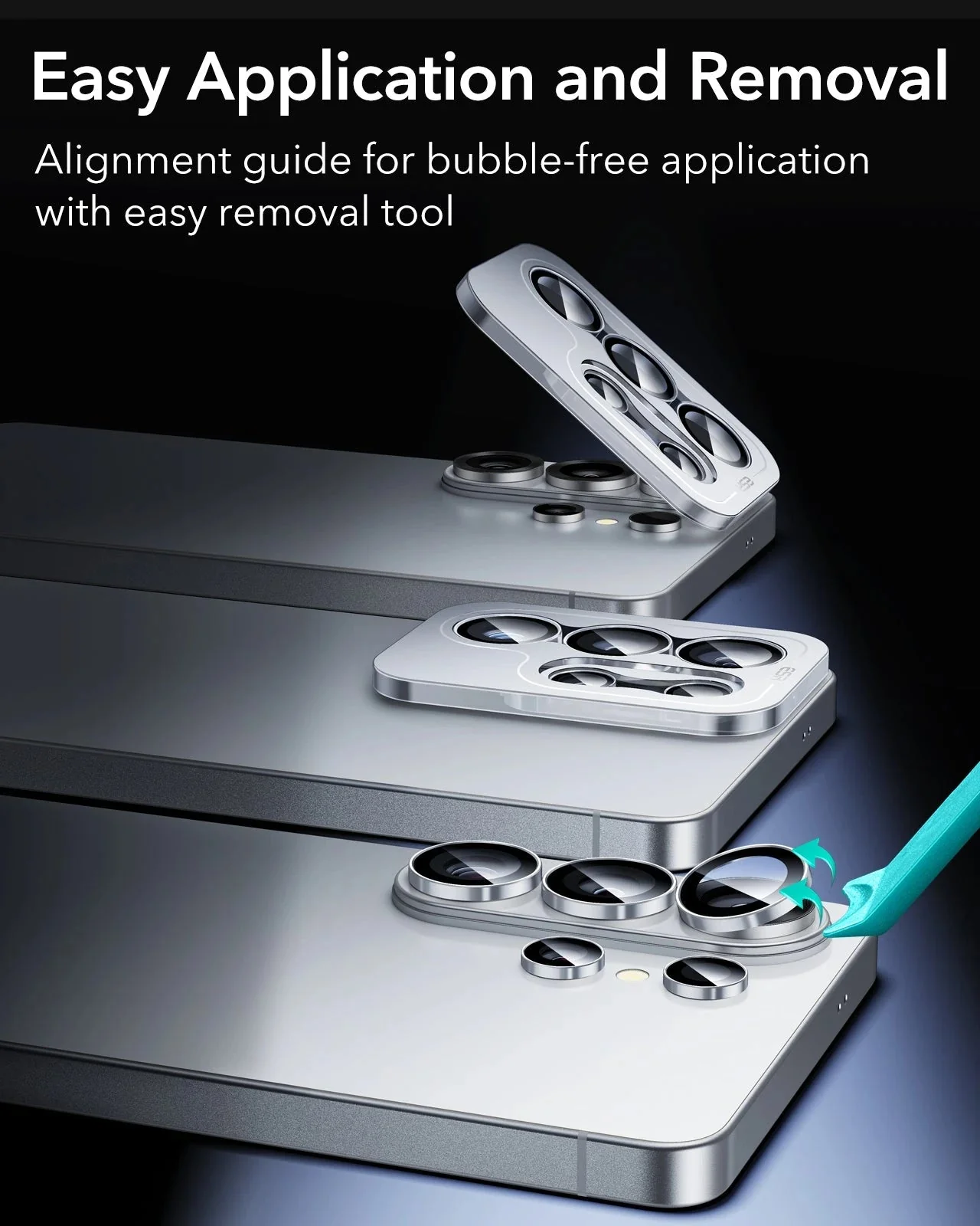 Galaxy S26 Ultra Armorite® Camera Lens Protector - Silver - Image 7