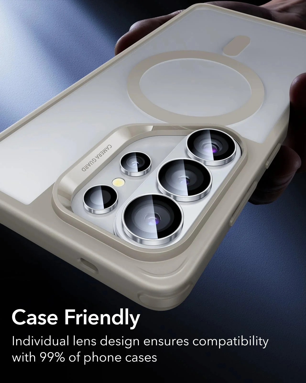 Galaxy S26 Ultra Armorite® Camera Lens Protector - Silver - Image 8