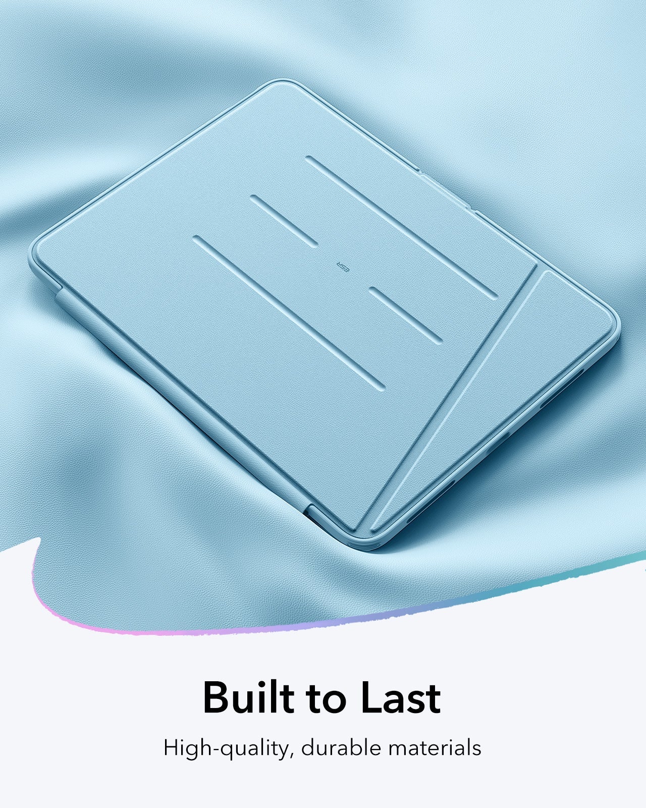 iPad Air 11" (M4) 2026 Flip Magnetic Case with Pencil Holder - Sky Blue - Image 9