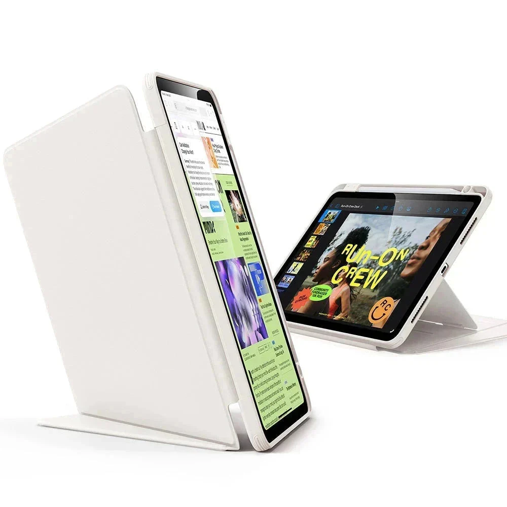 iPad Air 11" (2024) Bundle Flip Magnetic Case with Geo Digital Pencil - Starlight - Image 3