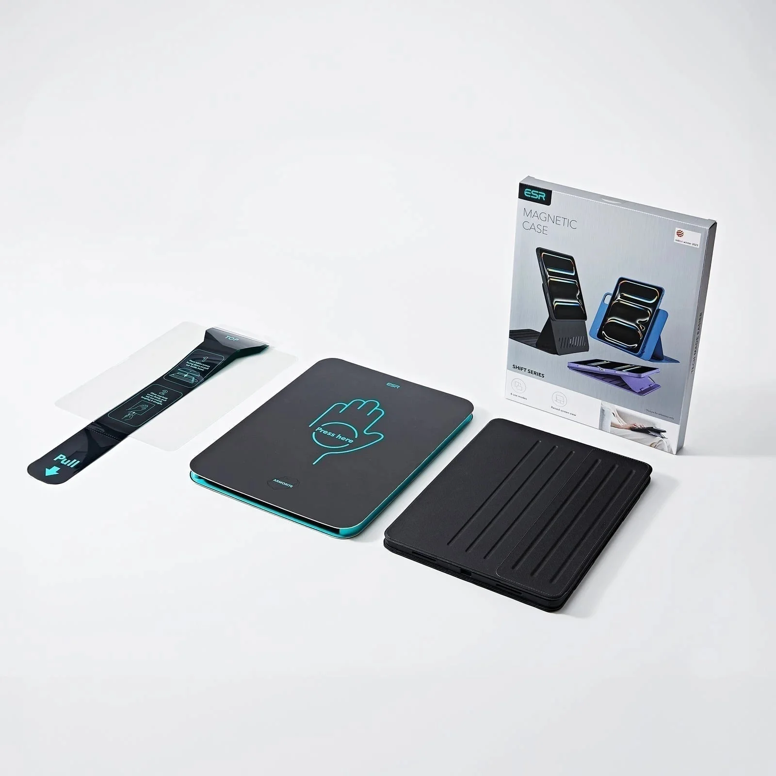 iPad Pro 11" (2025) Bundle Shift Magnetic Case & Armorite® Paper-Feel Protection - Titanium - Image 2
