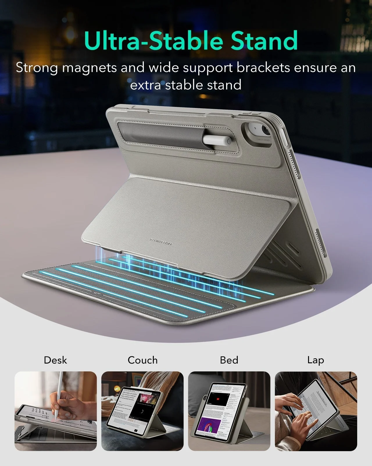 iPad Pro 11" (2025) Bundle Shift Magnetic Case & Armorite® Paper-Feel Protection - Titanium - Image 4