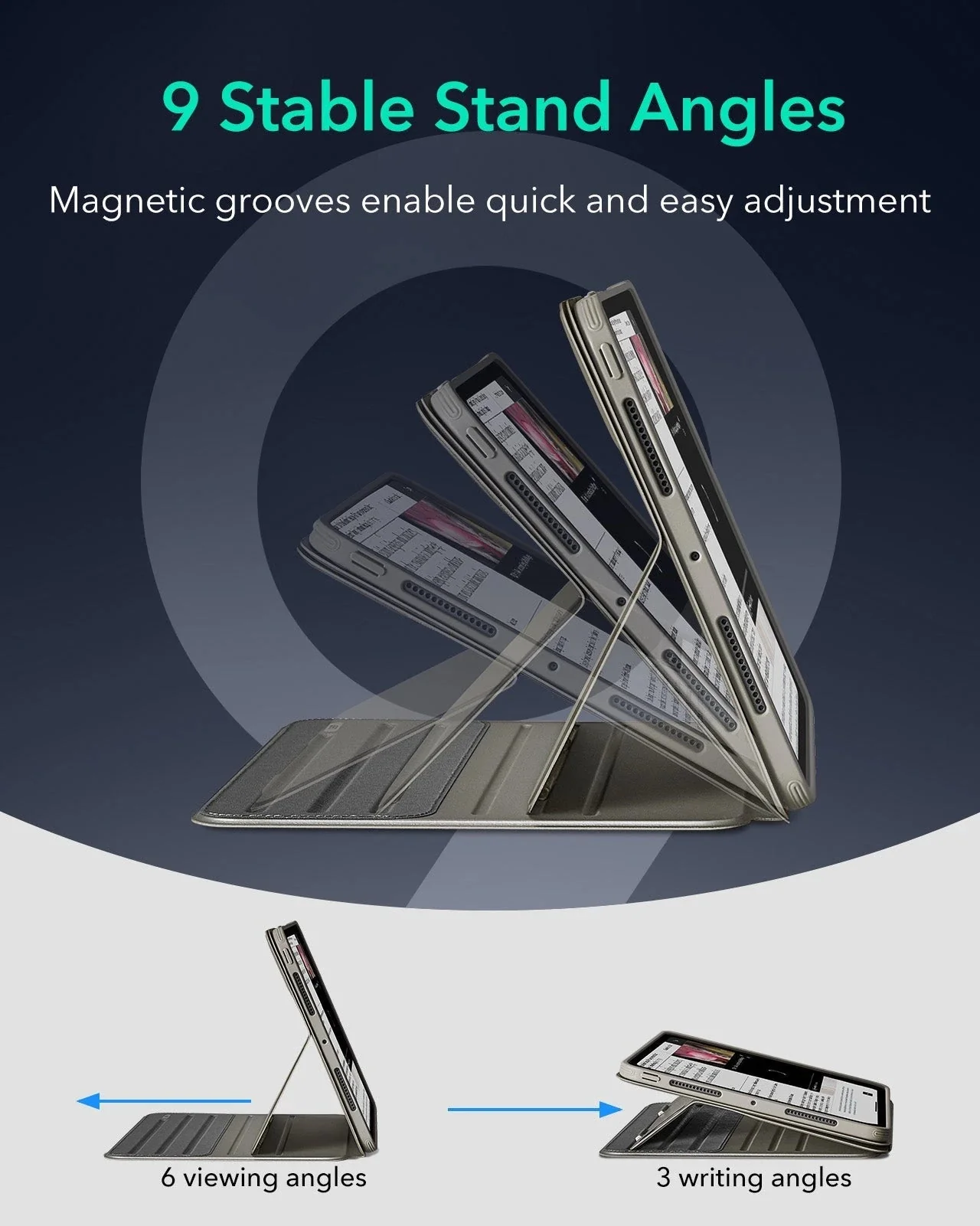 iPad Pro 11" (2025) Bundle Shift Magnetic Case & Armorite® Paper-Feel Protection - Titanium - Image 7
