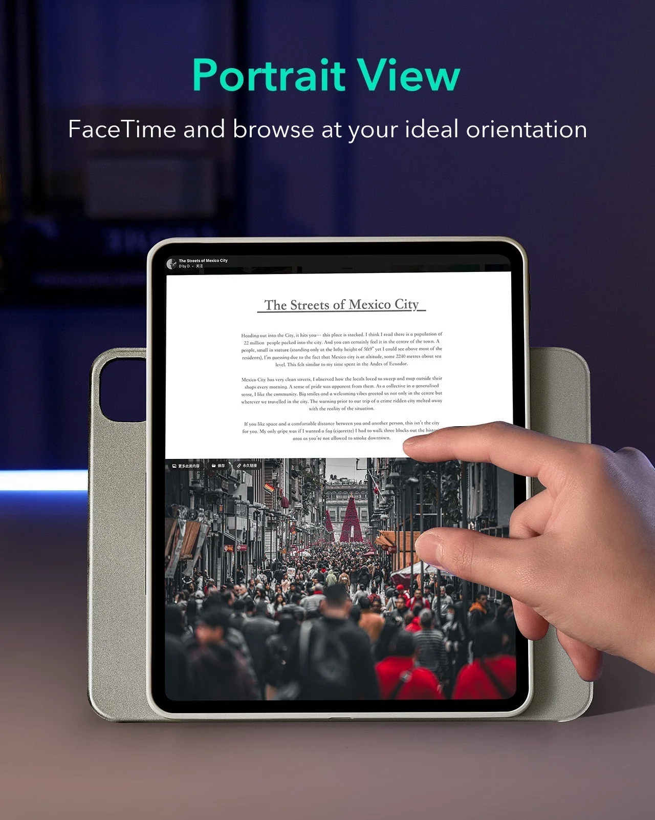 iPad Pro 13" (2025) Bundle Shift Magnetic Case & Armorite® Protection - Titanium - Image 5
